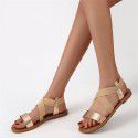 2022 cross border summer new sandals women in Europe and the United States popular large light flat bottomed women's sandals sandals