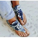 2021 spring and summer foreign trade new large size sandals women's cross-border flat sandals