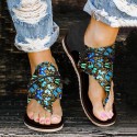 2021 spring and summer foreign trade new large size sandals women's cross-border flat sandals