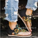 2021 spring and summer foreign trade new large size sandals women's cross-border flat sandals