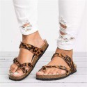 2019 popular summer sandals women's sawdust large clip toe flat bottom thickened sandals women's foreign trade wish hot selling women's shoes