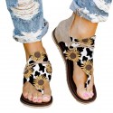 2021 spring and summer foreign trade new large size sandals women's cross-border flat sandals