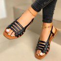 New women's sandals in summer 2020 European and American large flat bottomed foreign trade women's shoes cross-border supply Amazon express shoes