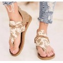 2021 spring and summer foreign trade new large size sandals women's cross-border flat sandals