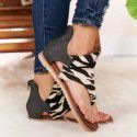 2022 summer foreign trade large size New Amazon Roman sandals women's cross-border snake flat sandals light Roman shoes