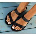 European and American foreign trade wish2022 new summer women's flat bottom cover toe 40-43 hollow out sandals women's sandal