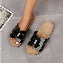 Net red slippers women's summer flat bottom fashion wear 2022 new sandals Korean beach tourism flip flops