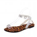 2022 European and American cross-border Amazon summer low top round head viscose shoes cross-border foreign trade large women's shoes fashion sandals