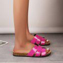 Net red slippers women's summer flat bottom fashion wear 2022 new sandals Korean beach tourism flip flops