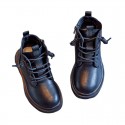 Children's Martin boots real soft leather 2021 autumn winter new boys' and girls' shoes British style short boots baby girls' single boots