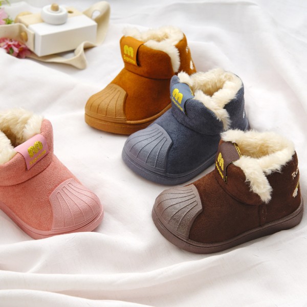 2020 autumn winter new short top middle tube children's snow boots warm shell head two cotton indoor and outdoor children's Boots