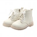 Children's Martin boots 2020 autumn new British style boys' motorcycle boots solid color Korean fashion girls' short boots 