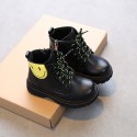 2021 new autumn and winter Baby Shoes Boys' Plush Martin boots high top two cotton short boots girls' spring and Autumn