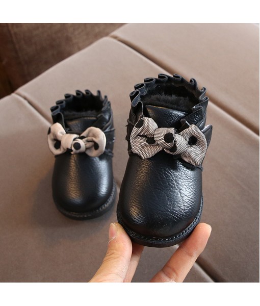 2020 winter baby snow boots Baby Toddler shoes thickened Plush non slip children's cotton shoes girl's snow shoes