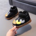 Baby snow boots thickened waterproof soft bottom anti slip 1-5-year-old children's cotton shoes cartoon pattern Plush warm shoes 2