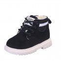 Real picture long term children's shoes children's Martin boots warm thickened boys' Leather Boots short girls' snow boots baby shoes