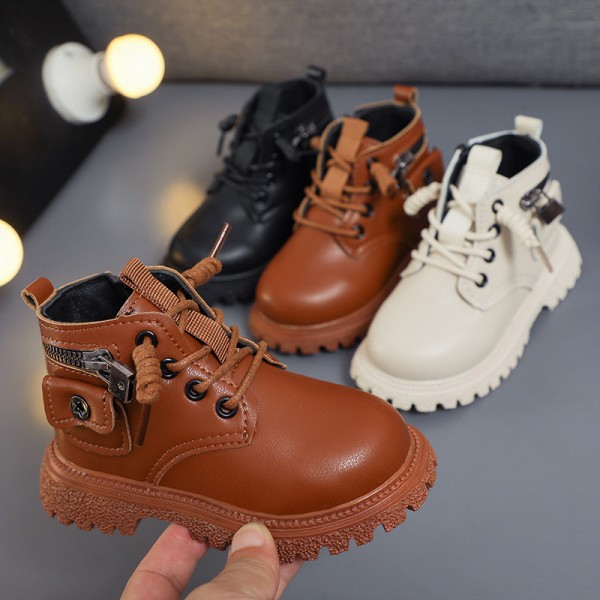 Children's Martin boots 2021 autumn winter new girls' boots children's soft sole single boots boys' shoes short boots