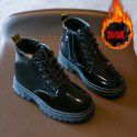 Girls' Martin boots children's single boots 2021 spring and autumn new children's shoes baby short boots leather boots