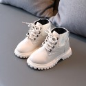 2021 autumn winter boys' short boots bright leather single boots girls' snow boots children's leather boots children's British fashion Martin boots