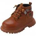 Children's Martin boots 2021 autumn winter new girls' boots children's soft sole single boots boys' shoes short boots