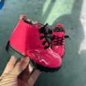 Winter children's two cotton boots little boy Korean version waterproof medium tube cotton boots girls candy color patent leather fashion short boots