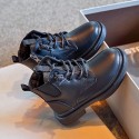 Children's Martin boots real soft leather 2021 autumn winter new boys' and girls' shoes British style short boots baby girls' single boots