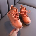 Children's Martin boots 2020 autumn new British style boys' motorcycle boots solid color Korean fashion girls' short boots 