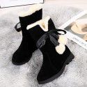 Children's snow shoes girls' snow boots 2022 winter new long tube warm Korean Plush fashion Princess cotton shoes