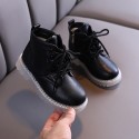 Children's Martin boots 2020 autumn new British style boys' motorcycle boots solid color Korean fashion girls' short boots 