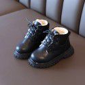 Autumn and winter new children's shoes children's Martin boots boys British fashion leather boots girls short boots baby shoes wholesale