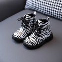 Children's shoes 2021 spring and autumn new Martin boots Korean single shoes for boys and girls British fashion leopard print children's short boots