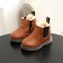 New children's shoes in autumn and winter of 2019 boys' Leather Boots British leather boots girls' single boots retro Martin boots trend 