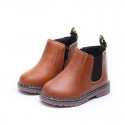 New children's shoes in autumn and winter of 2019 boys' Leather Boots British leather boots girls' single boots retro Martin boots trend 