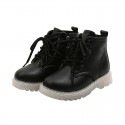 Children's Martin boots 2020 autumn new British style boys' motorcycle boots solid color Korean fashion girls' short boots 