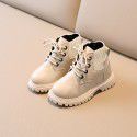 Autumn and winter new children's shoes children's Martin boots boys British fashion leather boots girls short boots baby shoes wholesale