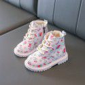 Girls' Martin boots autumn and winter 2020 new little girls' ermin Princess short boots British style children's Plush boots winter