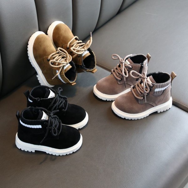 Girls' boots children's Martin boots 2021 autumn and winter new British fashion boys' short boots baby shoes