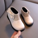 Children's cotton boots 2020 winter new children's shoes Korean girls' soft soled leather boots baby versatile Plush Martin boots