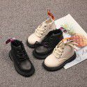 Children's Martin boots 2021 autumn and winter new girls' versatile anti slip Martin boots boys' British style low barrel short boots trend