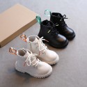 2021 autumn and winter new children's single boots Martin boots girls' boots middle-aged children's British snowy ground boys' shoes short boots