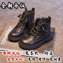 Children's Martin boots real soft leather 2021 autumn winter new boys' and girls' shoes British style short boots baby girls' single boots