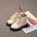 Children's Martin boots 2021 autumn and winter new girls' versatile anti slip Martin boots boys' British style low barrel short boots trend