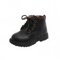 Girls' Martin boots 2021 new children's Princess short boots foreign style leopard print baby leather boots girls' boots winter