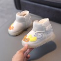 Baby snow boots thickened waterproof soft bottom anti slip 1-5-year-old children's cotton shoes cartoon pattern Plush warm shoes 2