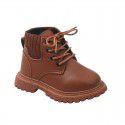 Wholesale girls' shoes children's leopard Martin Short Boots autumn 2022 new autumn hollow net boots single boots