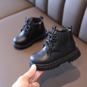 Autumn new children's shoes children's boots Martin boots boys' Leather low tube short boots girls' baby shoes wholesale 