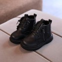 2021 autumn winter single boots girls' snow boots children's leather boots children's British fashion Martin boots boys' short boots