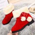 Children's snow shoes girls' snow boots 2022 winter new long tube warm Korean Plush fashion Princess cotton shoes