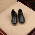 Cross border 2022 spring and autumn children's leather boots boys' casual Martin boots girls' thickened retro fashion children's shoes side zipper 