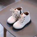 Girls' Martin boots 2021 new children's Princess short boots foreign style leopard print baby leather boots girls' boots winter